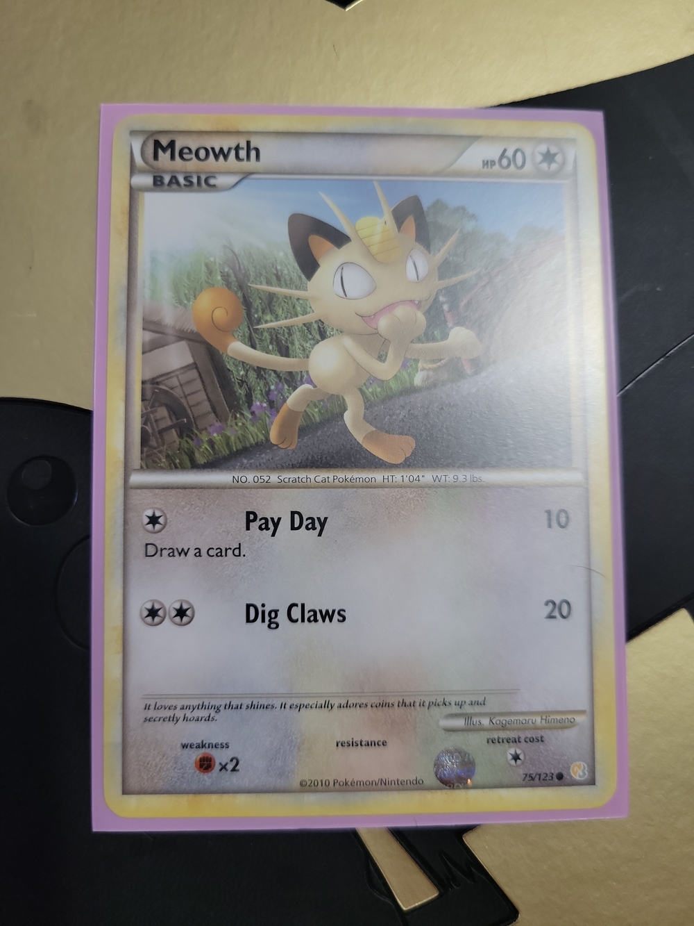 Meowth 75/123 Pokemon Card